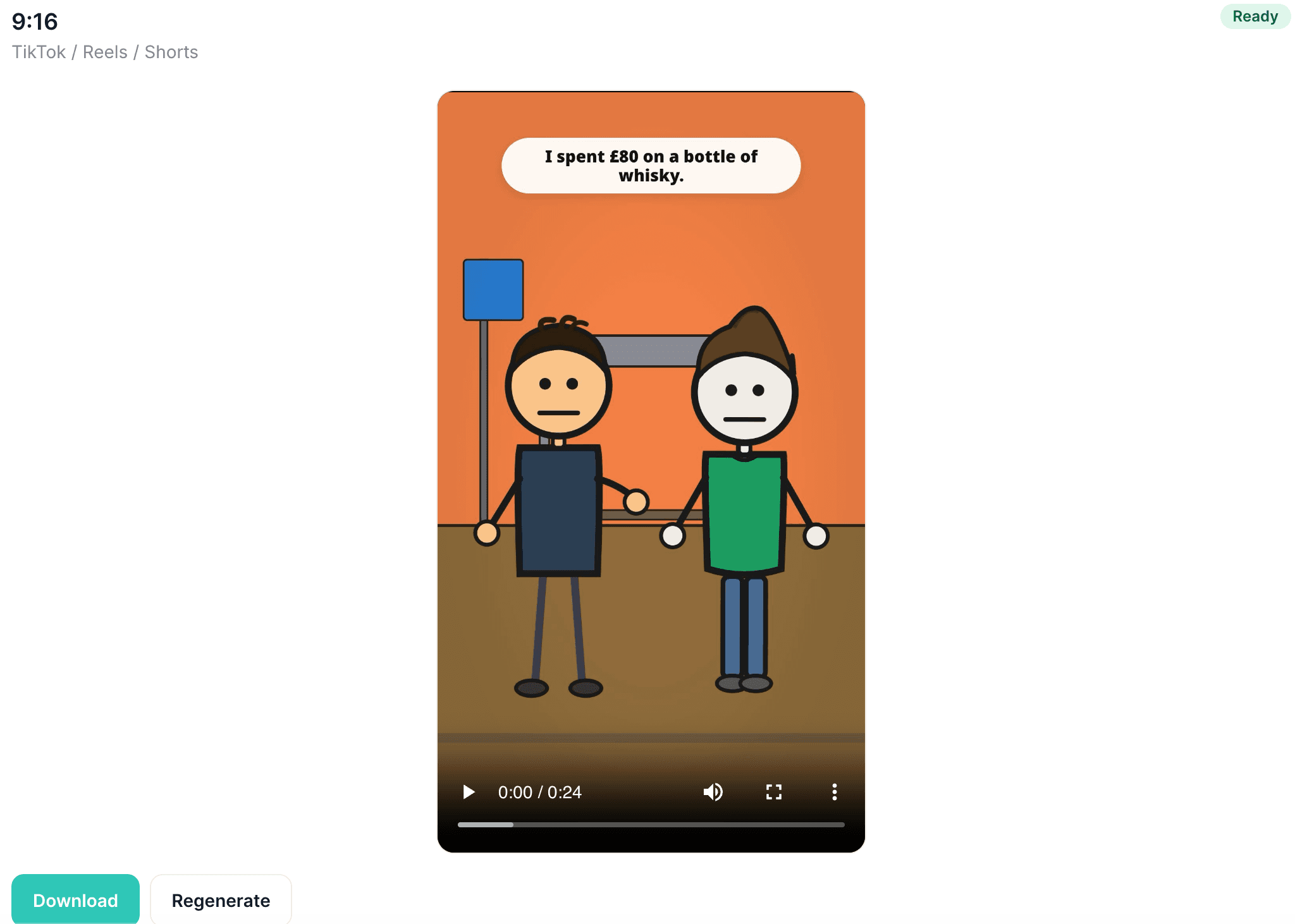 Conversation workflow video preview